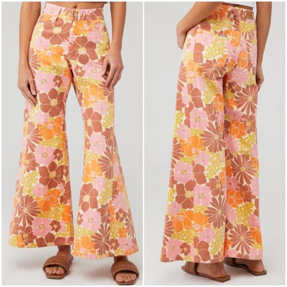 Show Me Your MuMu Retro Garden Windsor Wide Leg Pants Size 30 - Picture 8 of 8